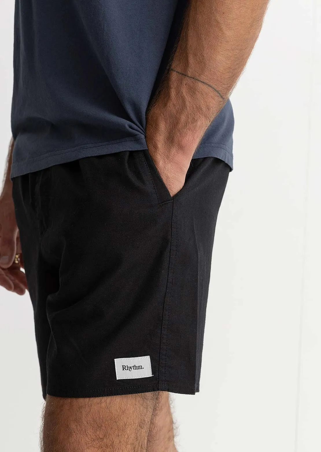 Rhythm Men's Classic Linen Jam Shorts sold by Prfo product image thumbnail 5