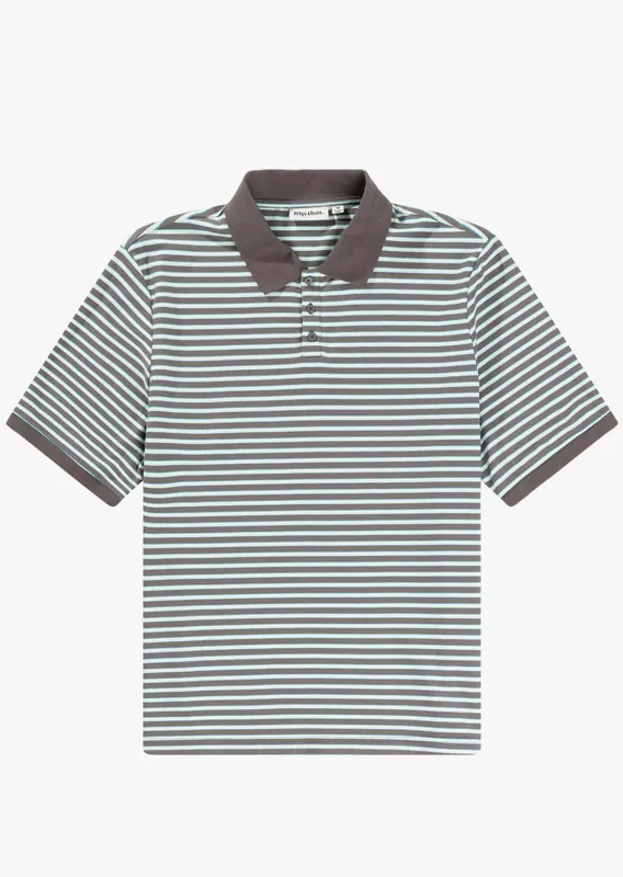 Rhythm Men's Stripe Polo sold by Prfo