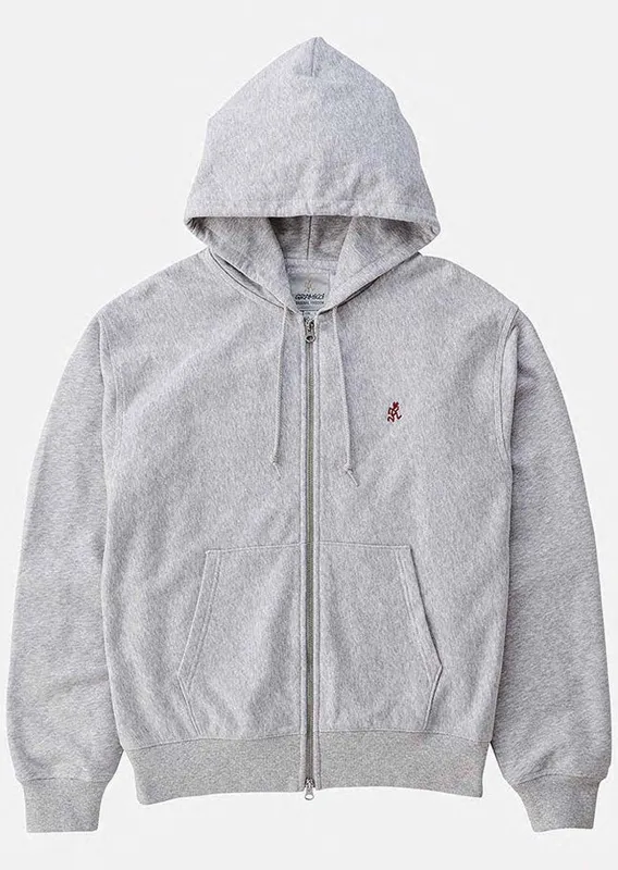 Gramicci Unisex One Point Zip Sweatshirt Hood made by Gramicci