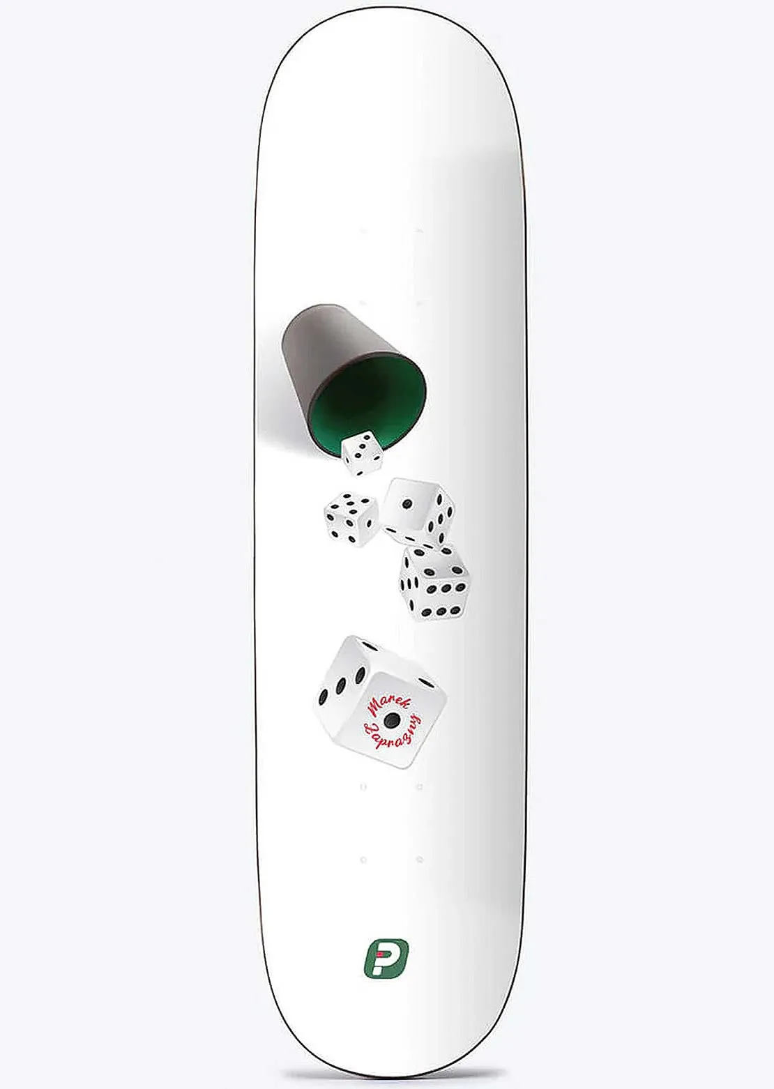 Player 5 Dice Zaprazny Skateboard Deck sold by Prfo