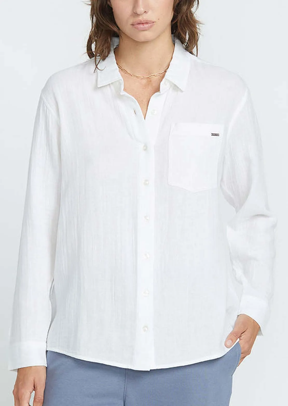 Volcom Women's Lil Button Up Shirt sold by Prfo