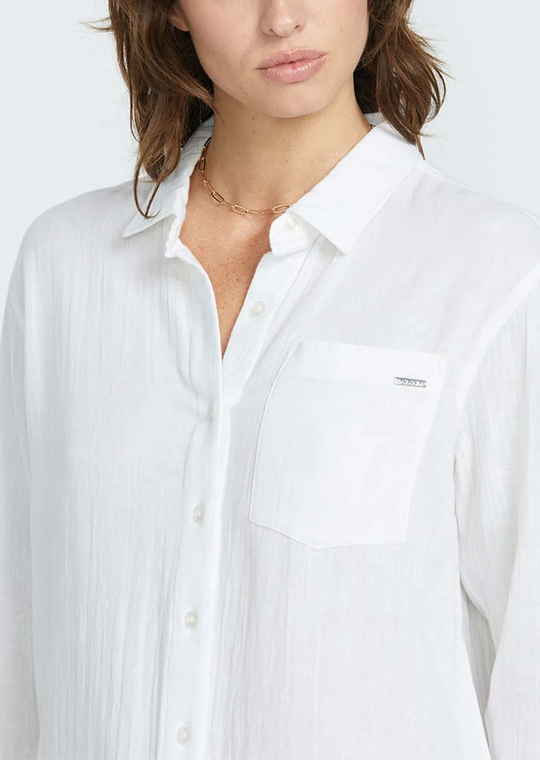 Volcom Women's Lil Button Up Shirt sold by Prfo product image thumbnail 5