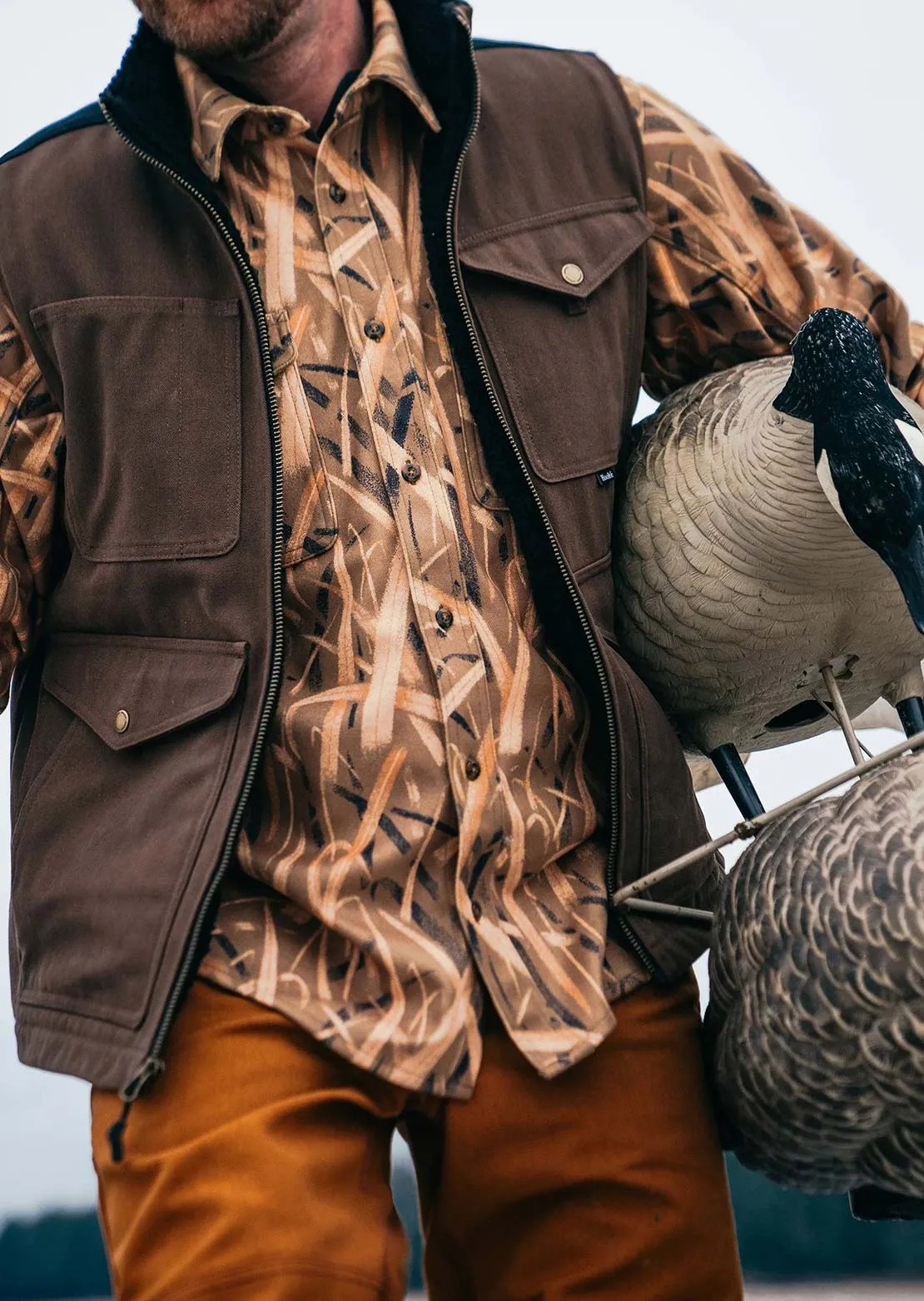 Hooké Men's Waterfowl Camo Flannel Button Up Shirt sold by Prfo product image thumbnail 5