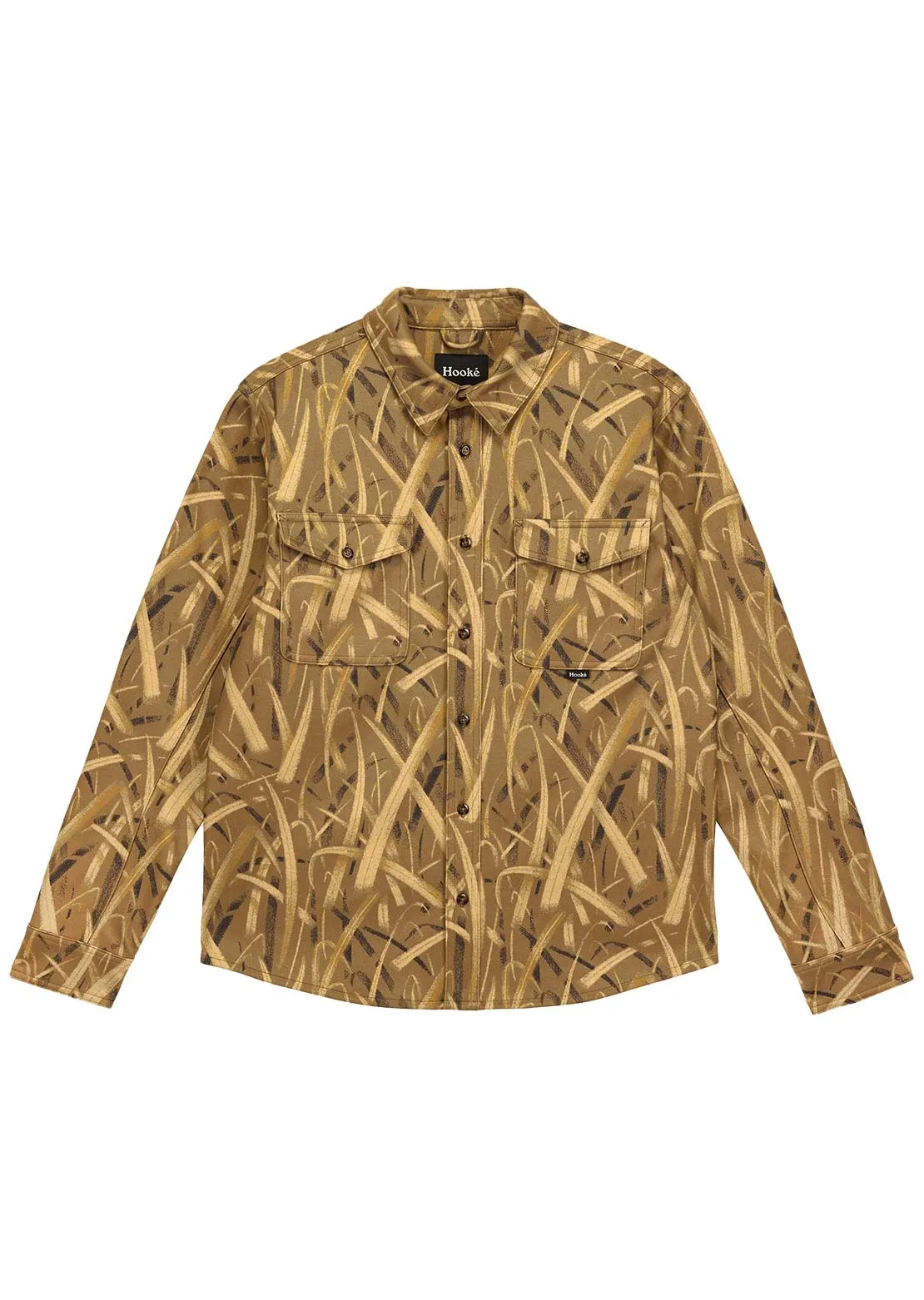 Hooké Men's Waterfowl Camo Flannel Button Up Shirt sold by Prfo