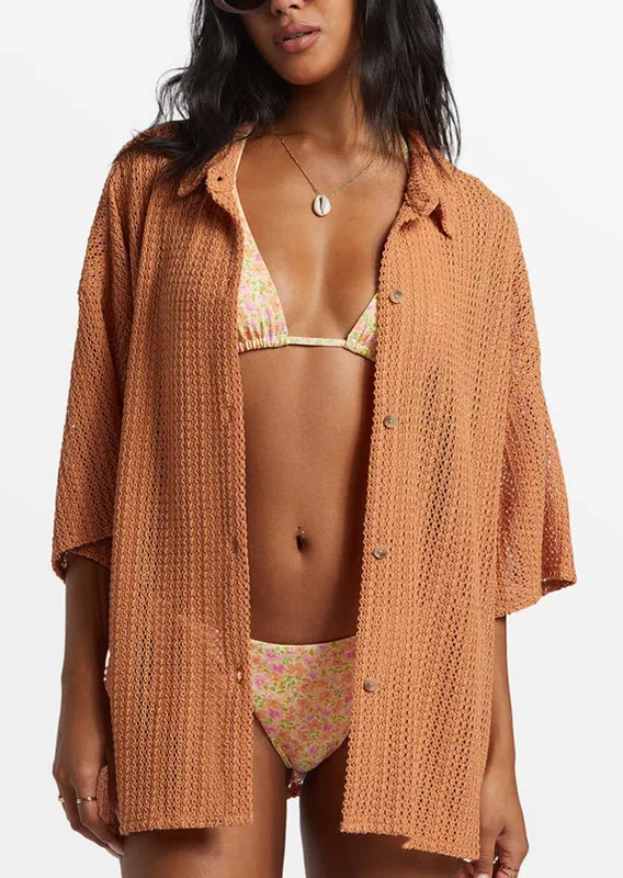 Billabong Women's Largo Overshirt Button Up Shirt sold by Prfo