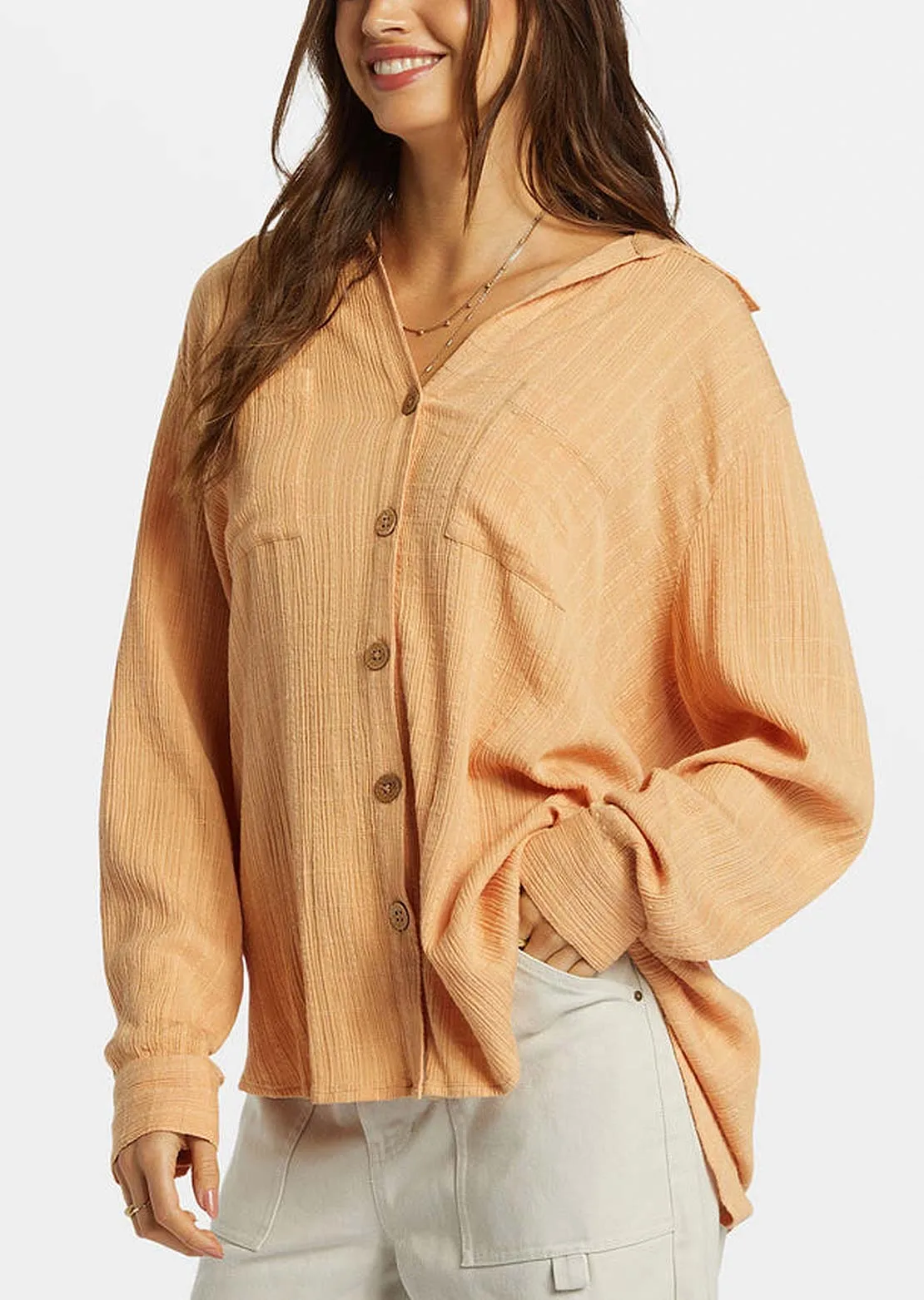 Billabong Women's Swell Blouse Button Up Shirt sold by Prfo product image thumbnail 2