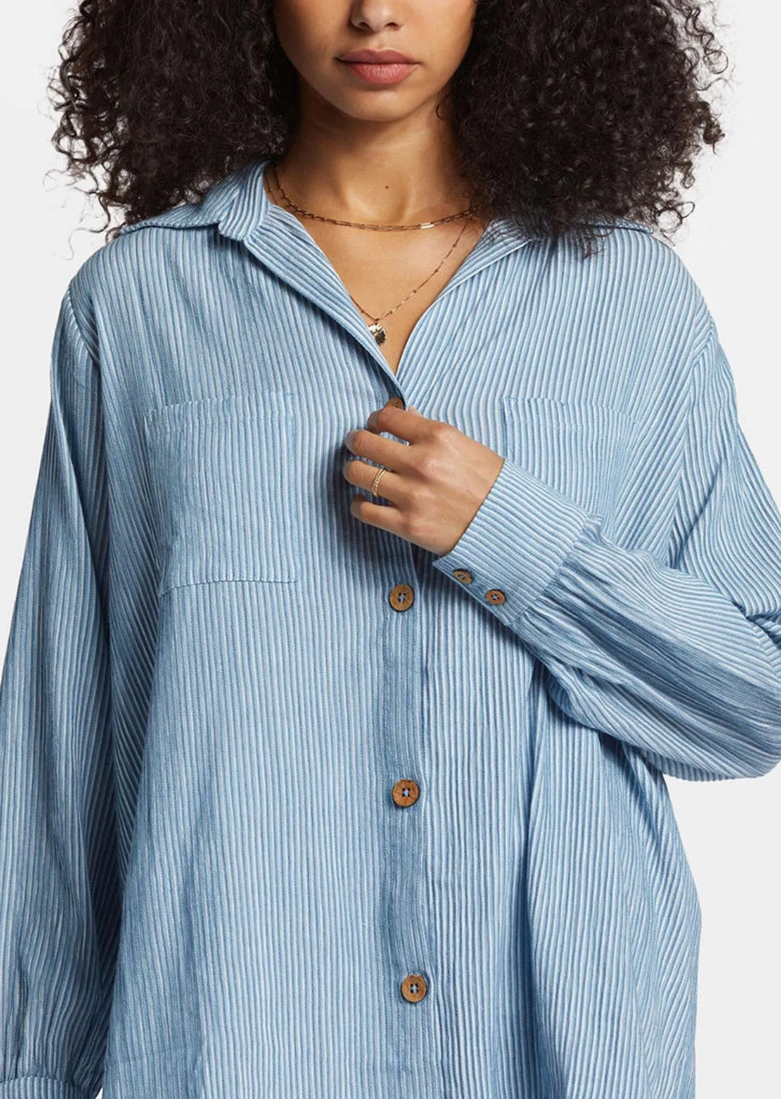Billabong Women's Swell Blouse Button Up Shirt sold by Prfo product image thumbnail 5