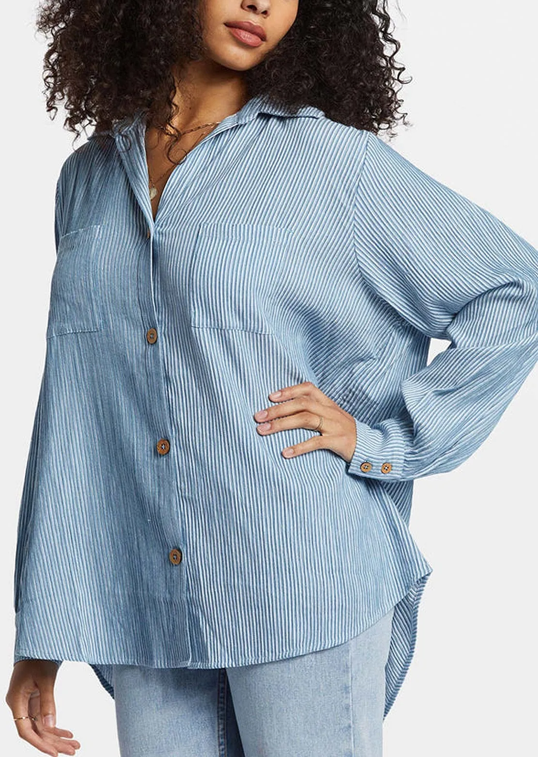 Billabong Women's Swell Blouse Button Up Shirt sold by Prfo product image thumbnail 2