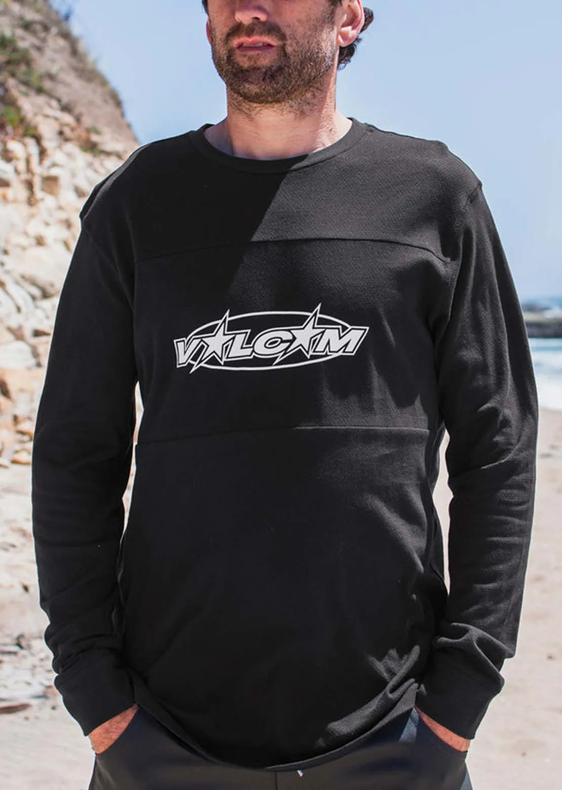 Volcom Men's Sendstone Crew Longsleeve sold by Prfo product image thumbnail 3