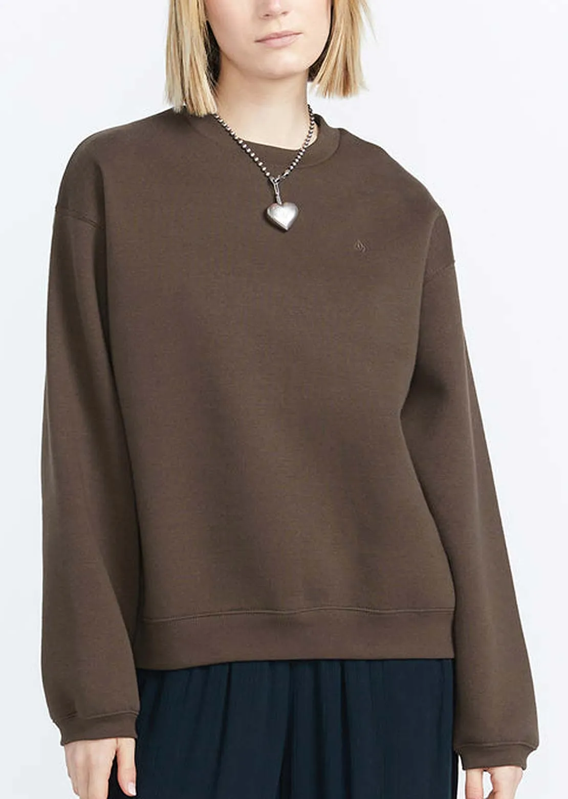 Volcom Women's Stone Heart Up Crew Fleece Longsleeve sold by Prfo