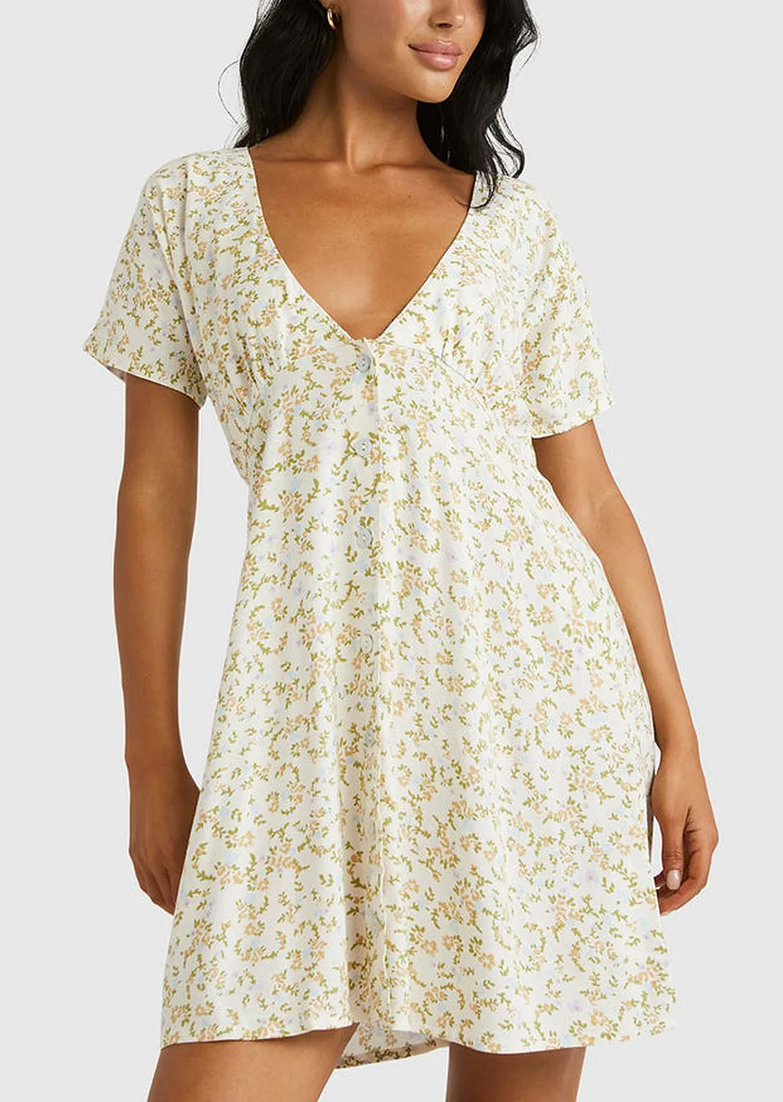 RVCA Women’s Understated Dolman Mini Dress sold by Prfo