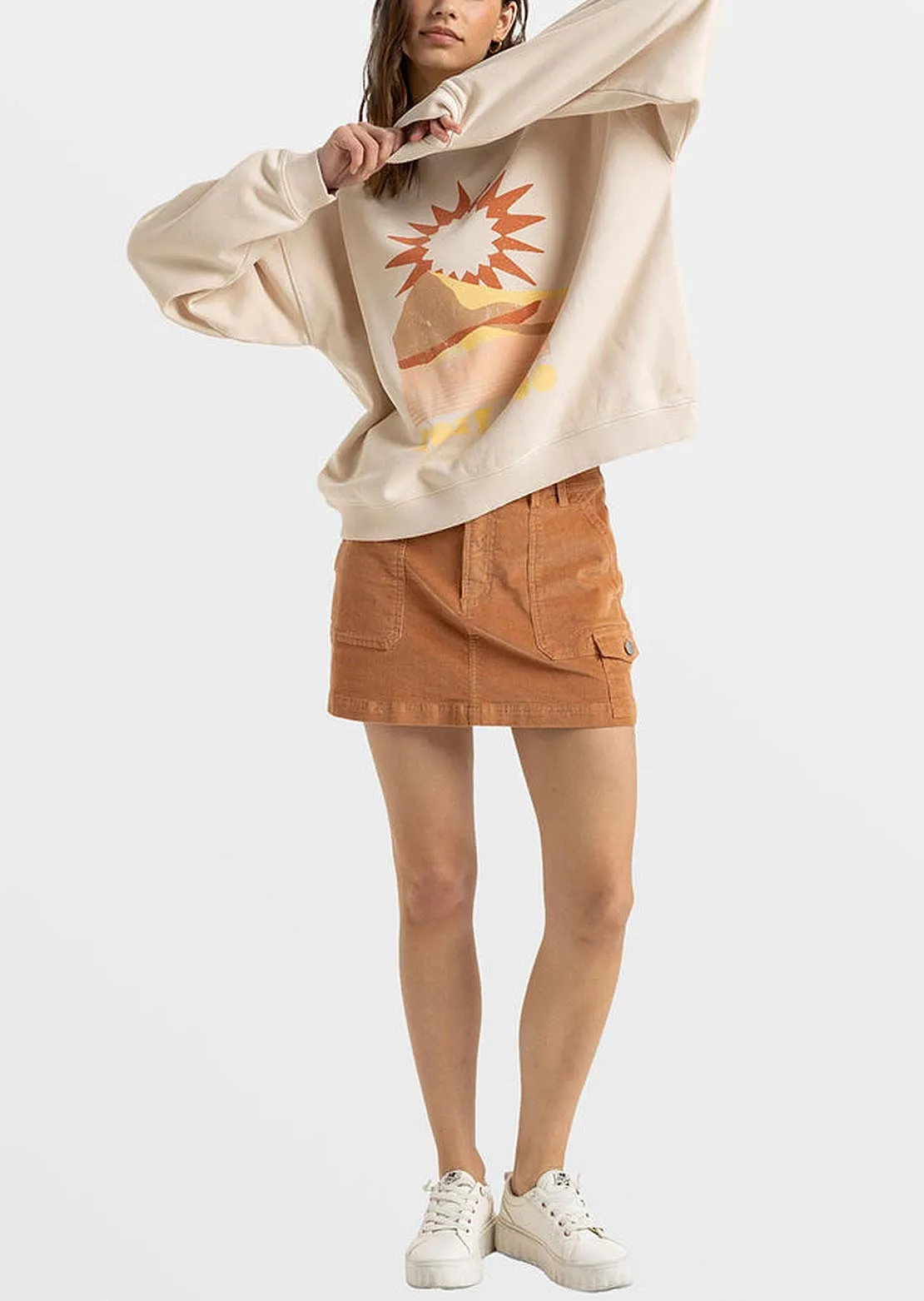 Roxy Women's Lineup Oversized Pullover Crewneck sold by Prfo product image thumbnail 4