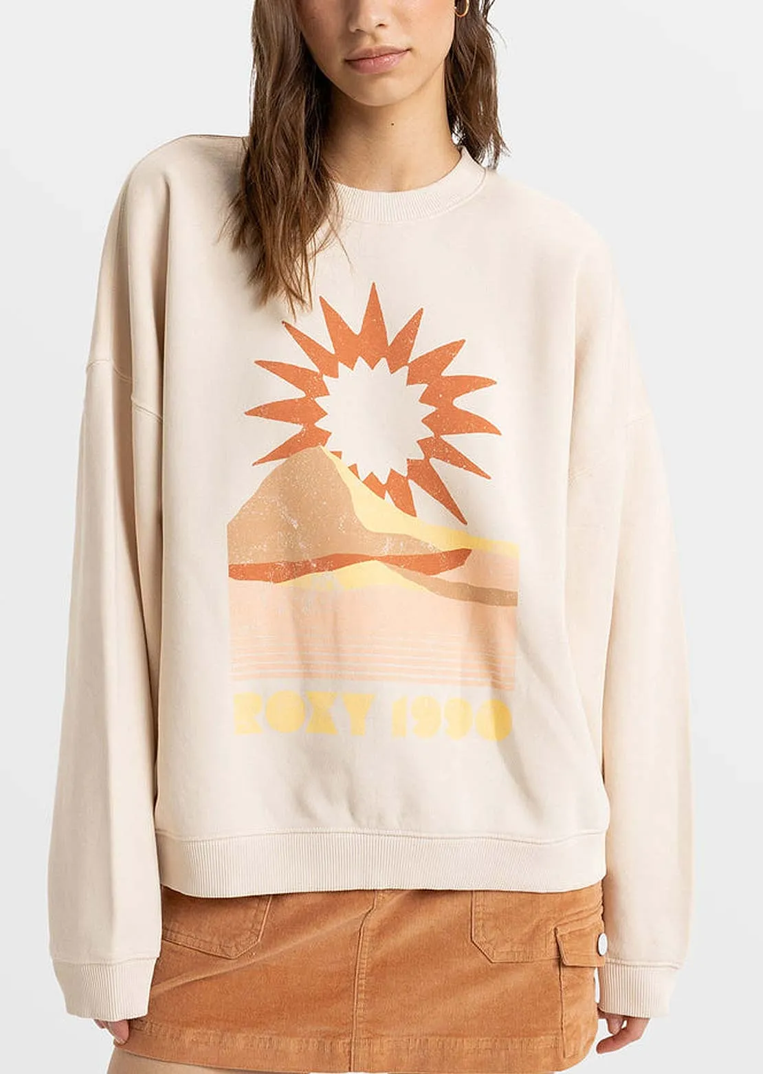 Roxy Women's Lineup Oversized Pullover Crewneck sold by Prfo