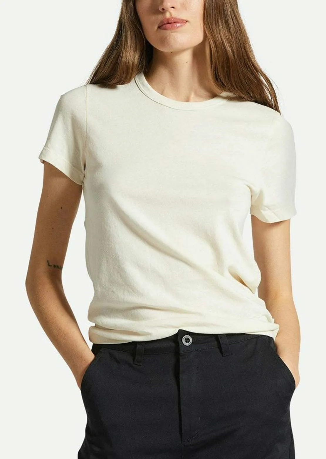 Brixton Women's Carefree Organic Gd Slim Crew sold by Prfo product image thumbnail 2