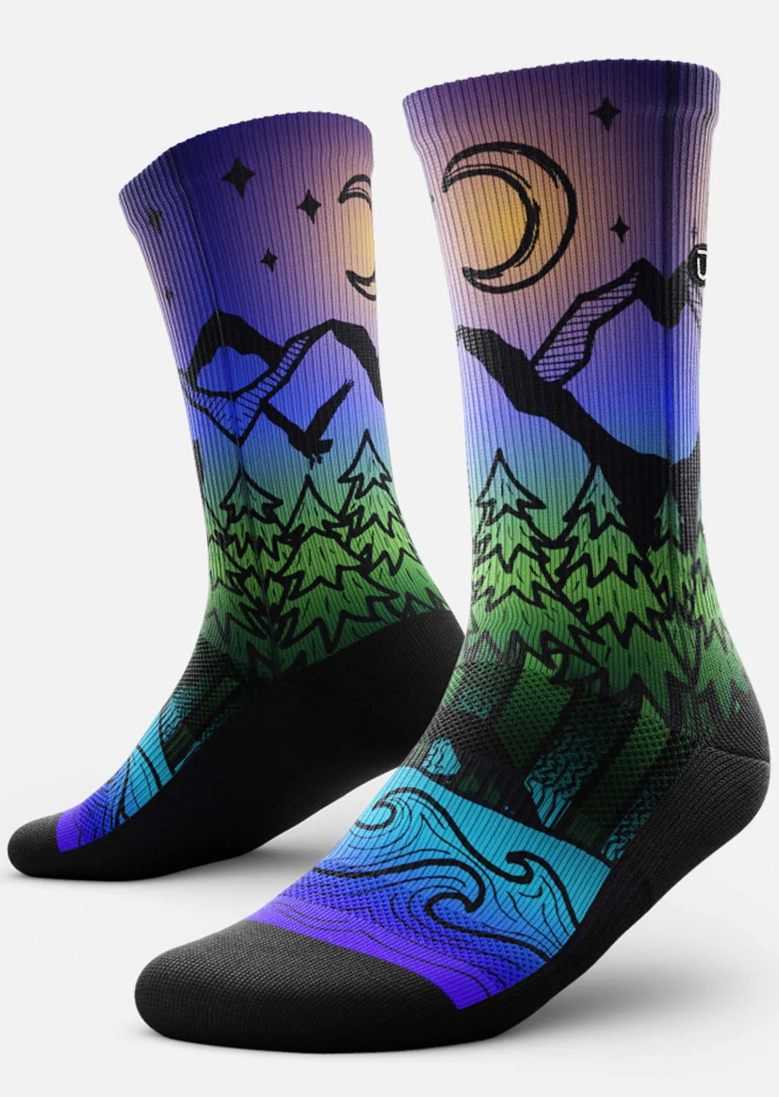Outway Night Time Bliss Crew Socks sold by Prfo