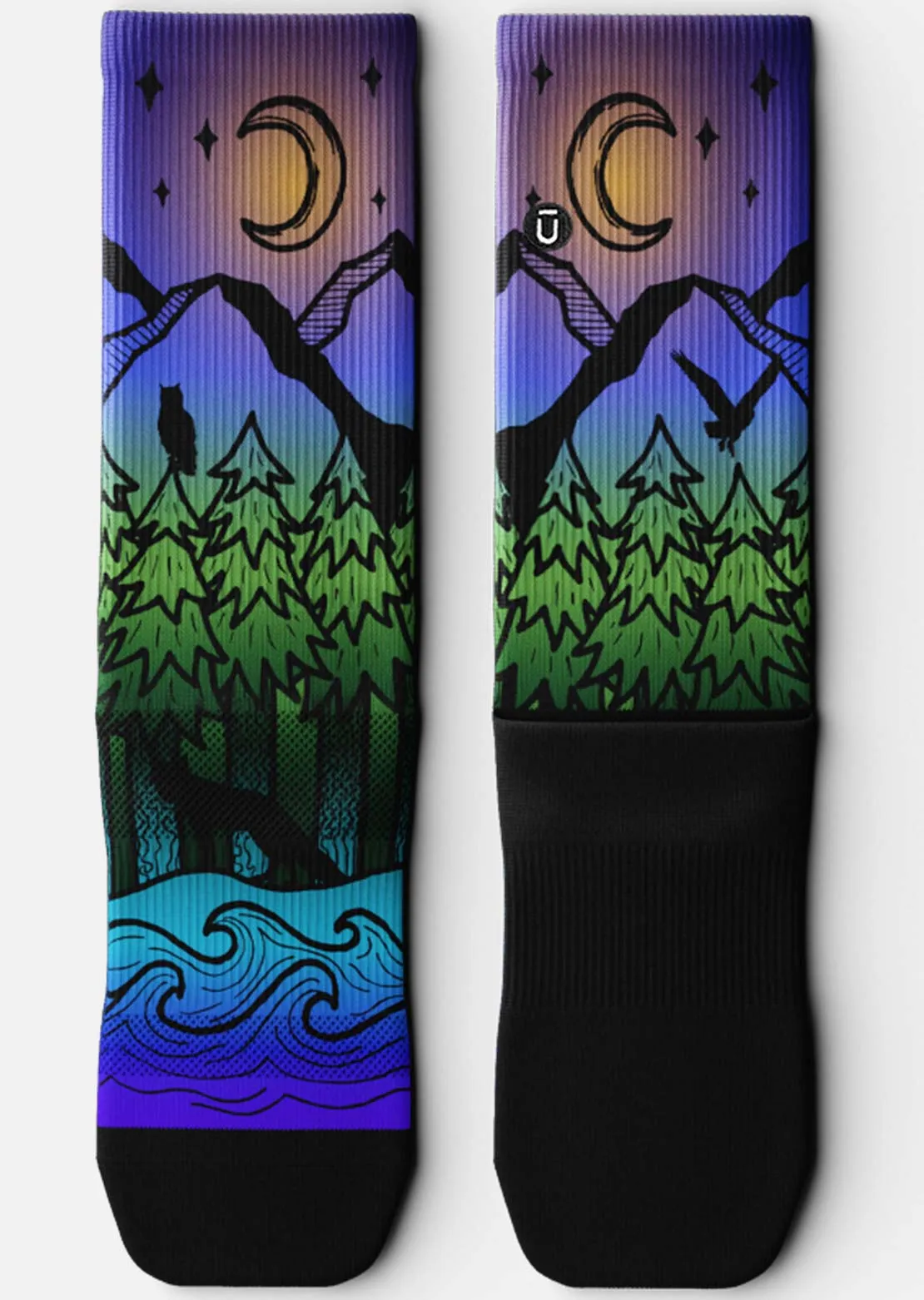 Outway Night Time Bliss Crew Socks sold by Prfo product image thumbnail 2