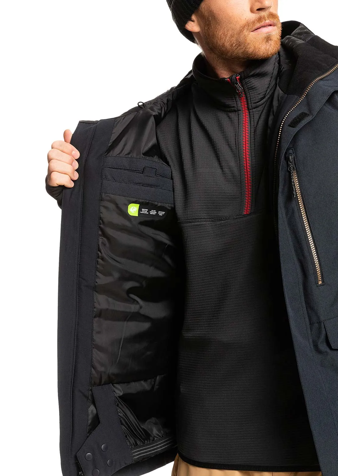 Quiksilver Men's Mission Solid Snow Jacket sold by Prfo product image thumbnail 5