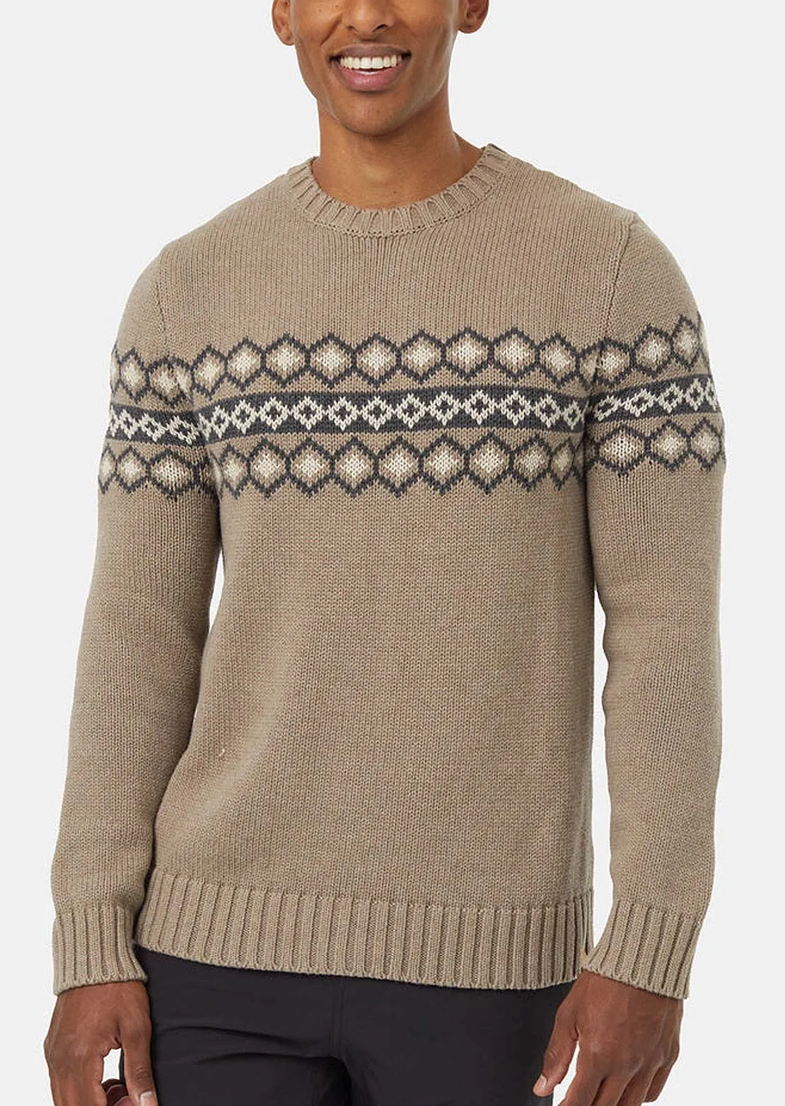 Tentree Men's Highline Intarsia Crew Sweater sold by Prfo