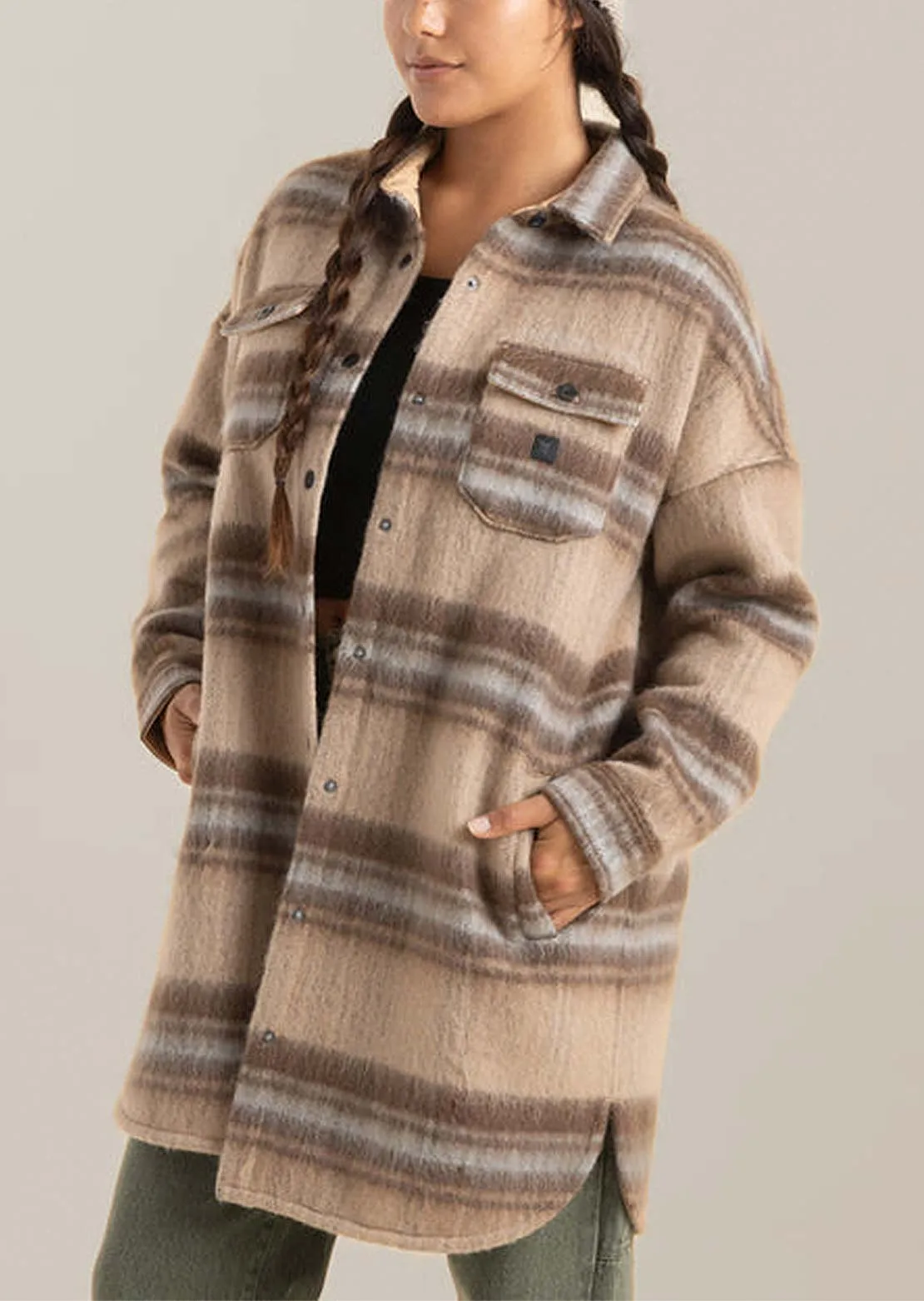 Roark Women's Amberley Long Harry Button Up Shirt sold by Prfo