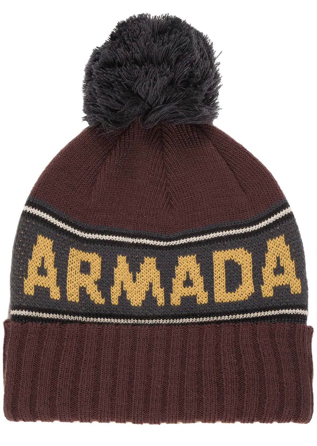 Armada Unisex Jacquard Knit Pom Beanie sold by Prfo