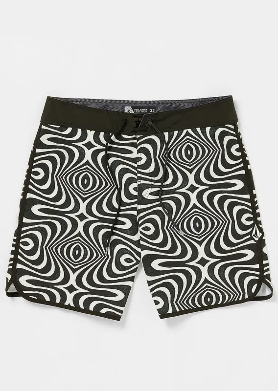 Volcom Men's Lido Print Scallop Mod 19 Shorts made by Volcom