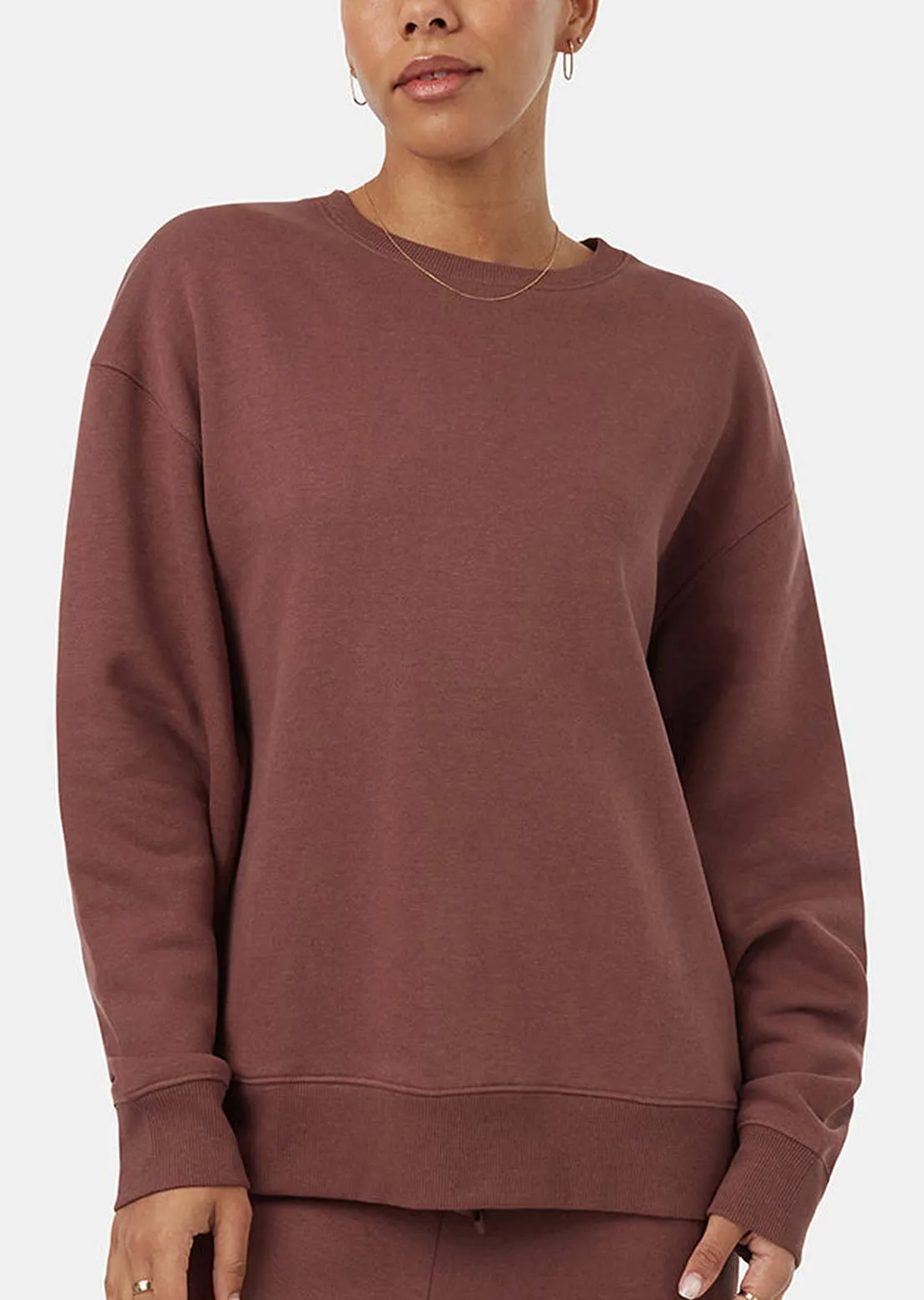Tentree Women's TreeFleece Relaxed Crew Longsleeve sold by Prfo