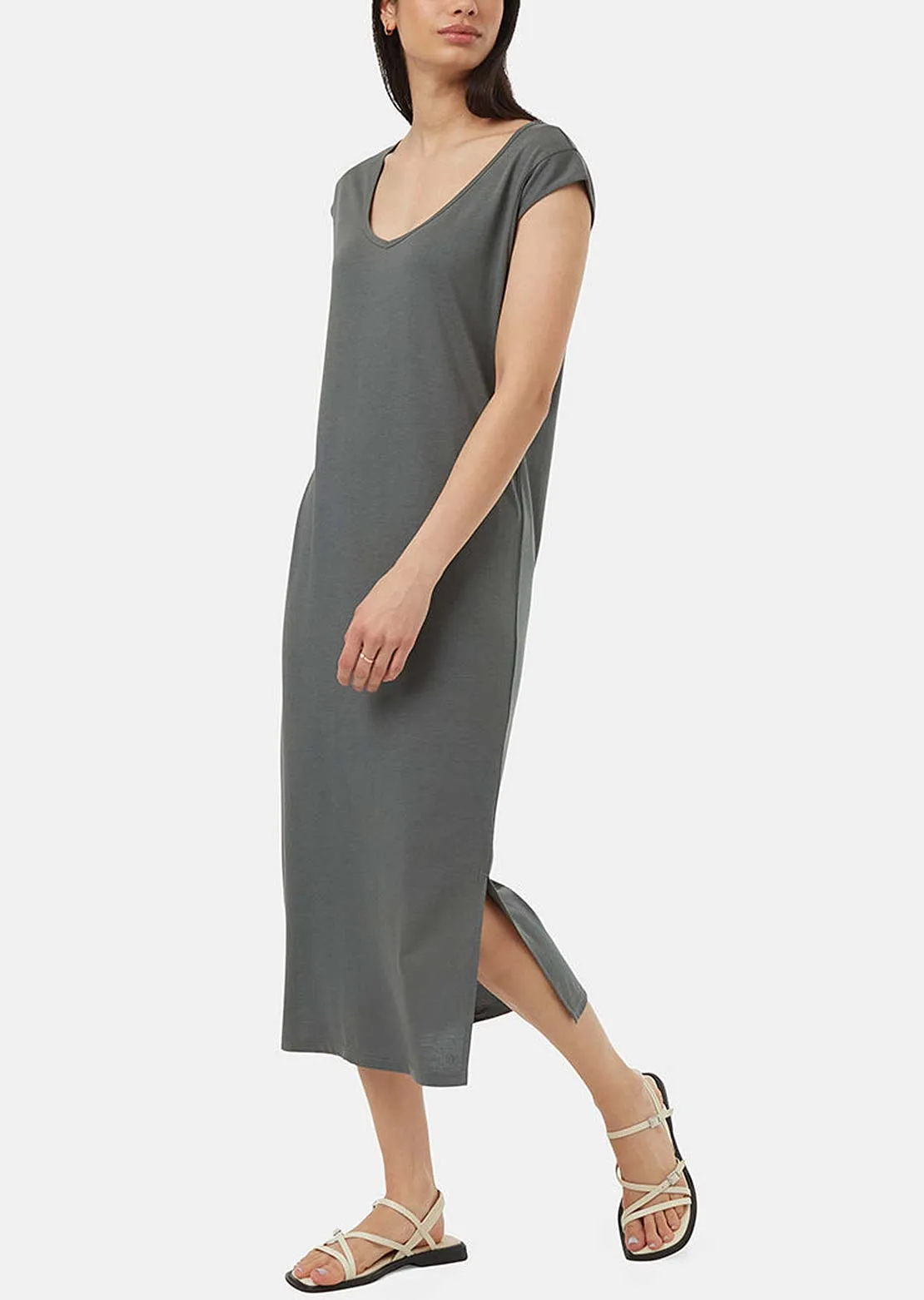 Tentree Women's TreeBlend V-Neck Midi Dress sold by Prfo