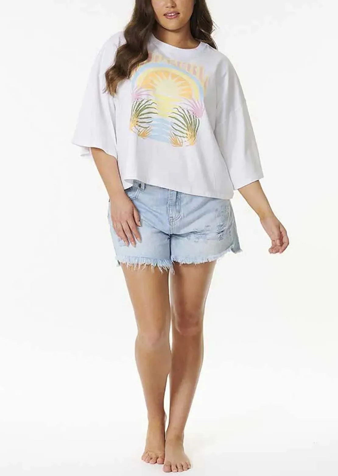 Rip Curl Women's Glow Heritage Crop T-Shirt sold by Prfo product image thumbnail 3