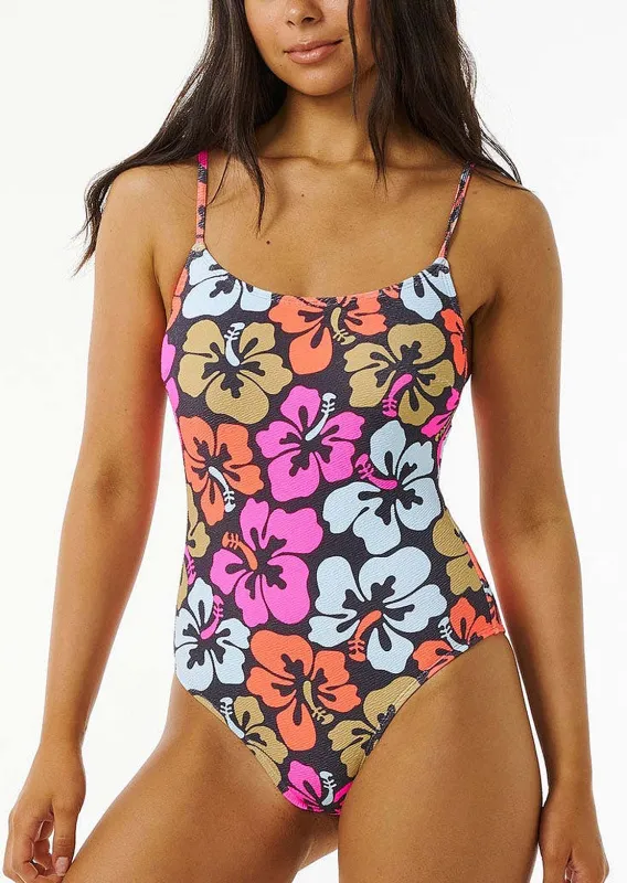 Rip Curl Women's Hibiscus Heat Cheeky One Piece sold by Prfo