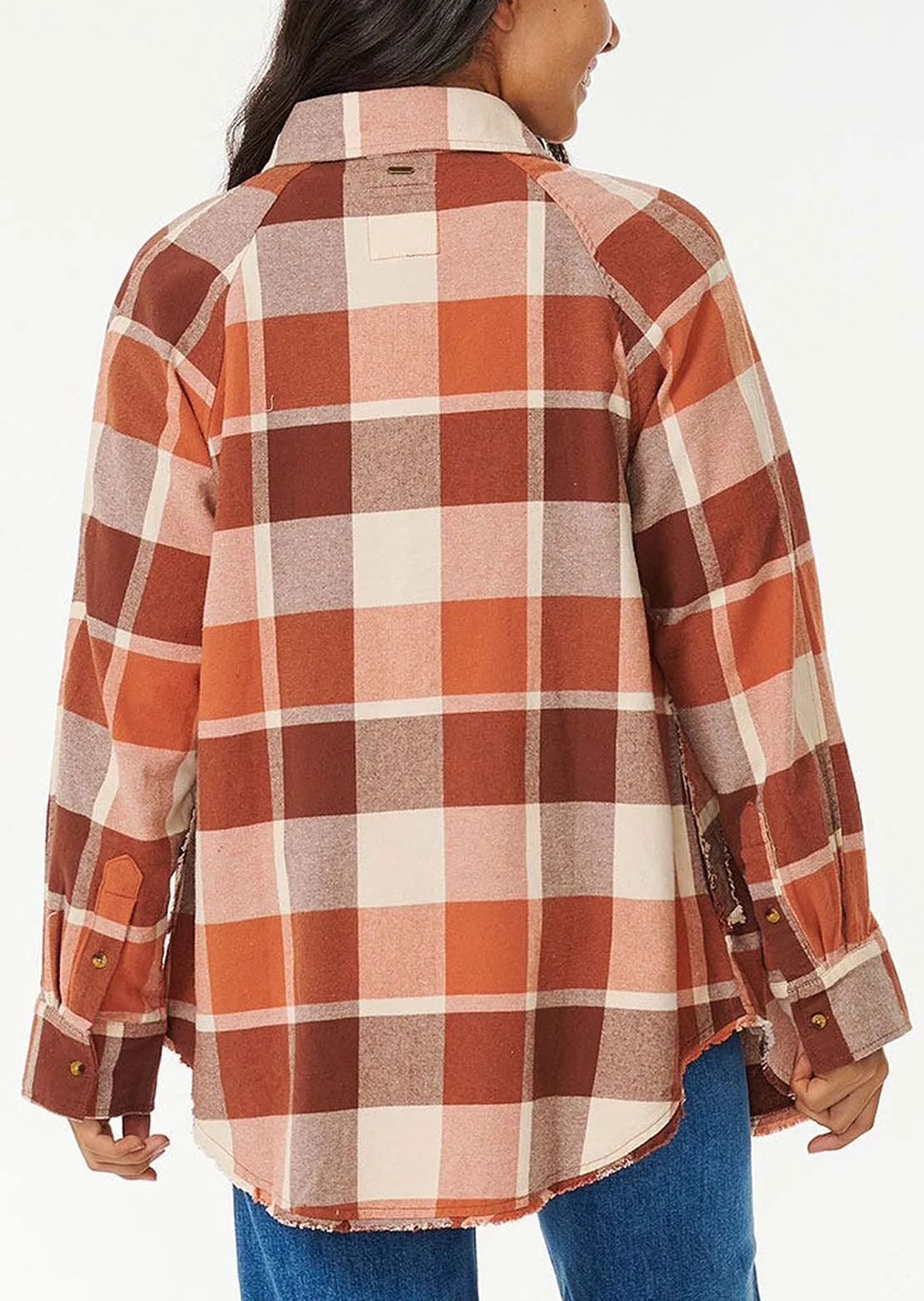 Rip Curl Women's Pacific Dreams Cotton Flannel Button Up Shirt sold by Prfo product image thumbnail 3