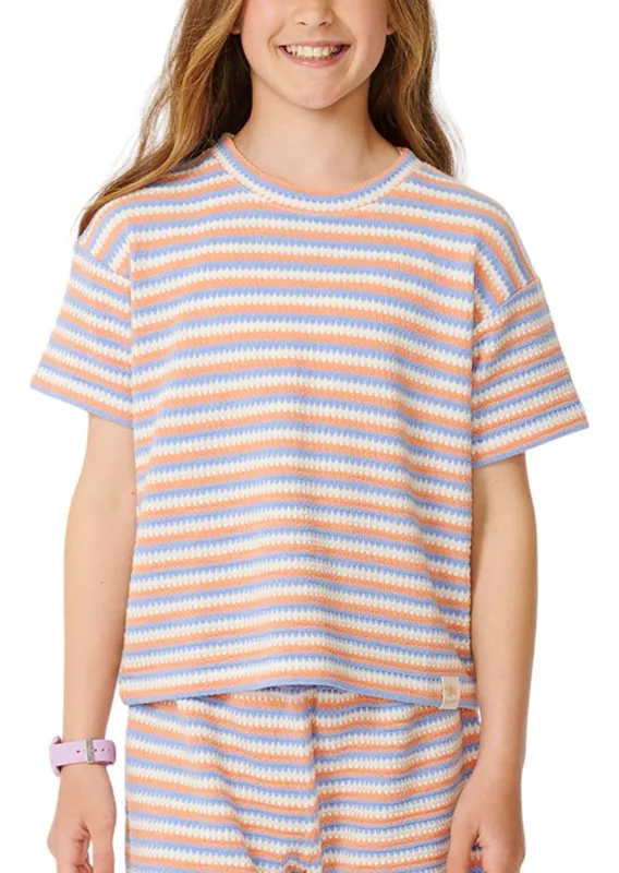 Rip Curl Junior Sun Stripe Knit T-Shirt made by Prfo