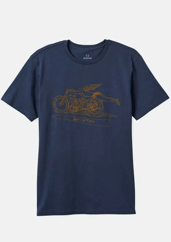 Brixton Men's 20th Anniversary Flyer Tailored T-Shirt sold by Prfo
