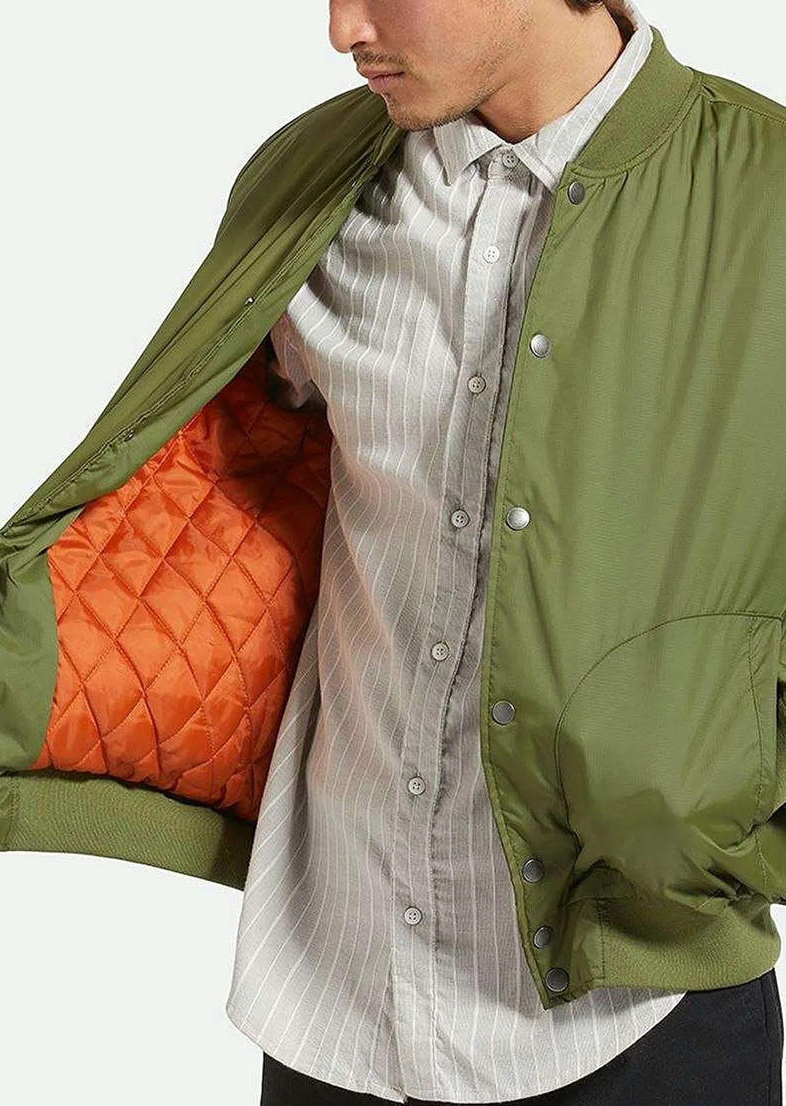 Brixton Men's Dillinger Flight Bomber Jacket sold by Prfo product image thumbnail 4