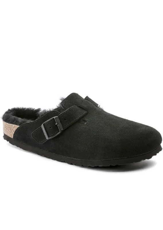 Birkenstock Unisex Boston Shearling Suede Sandals sold by Prfo