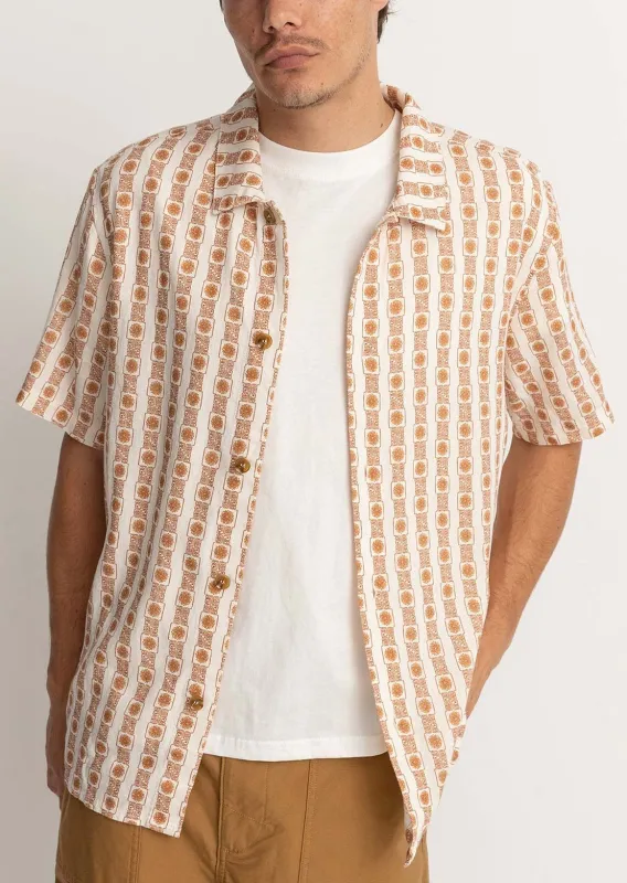 Rhythm Men's Tile Stripe Button Up Shirt sold by Prfo