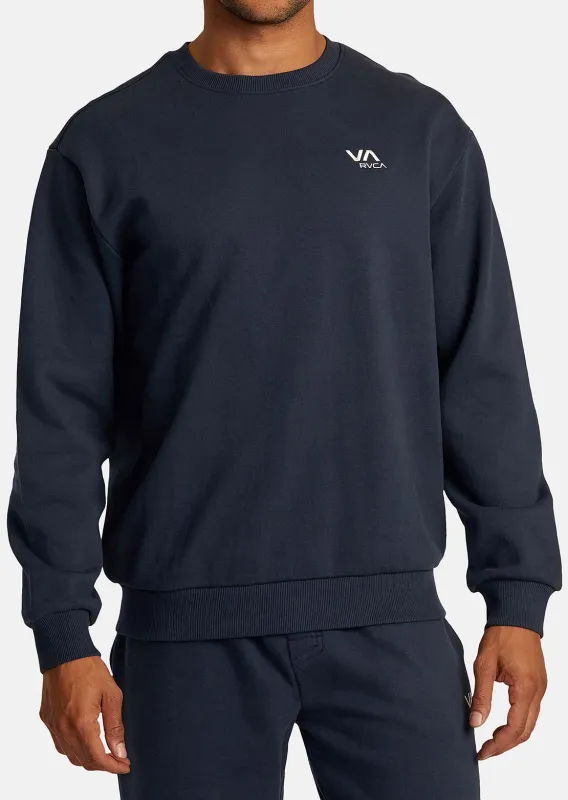 RVCA Men's VA Essential Crew Long Sleeve made by RVCA