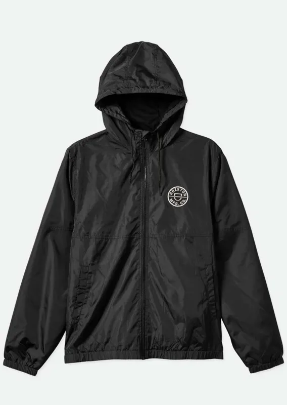 Brixton Men's Claxton Crest LW Zip Hood sold by Prfo