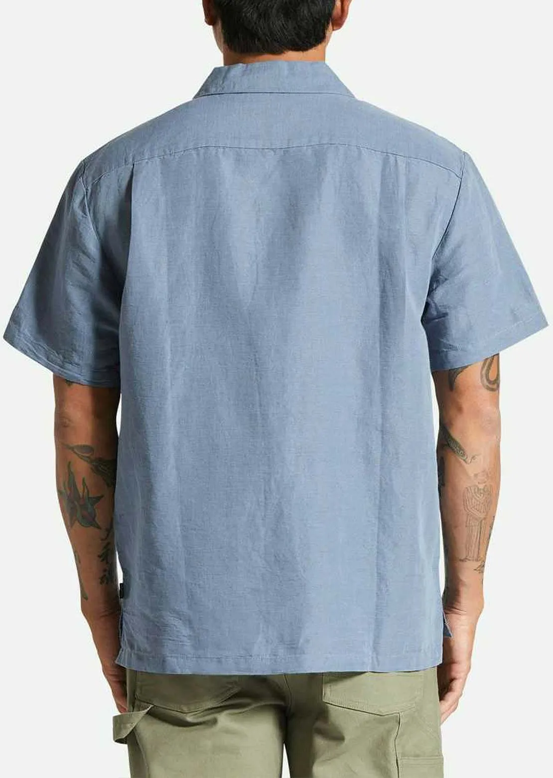 Brixton Men's Bunker Linen Blend Button Up Shirt sold by Prfo product image thumbnail 3