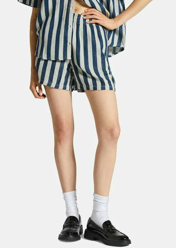 Brixton Women's Mykonos Stripe Boxer Shorts sold by Prfo
