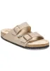Birkenstock Women's Arizona Desert Microfiber/Shearling Narrow Sandals sold by Prfo