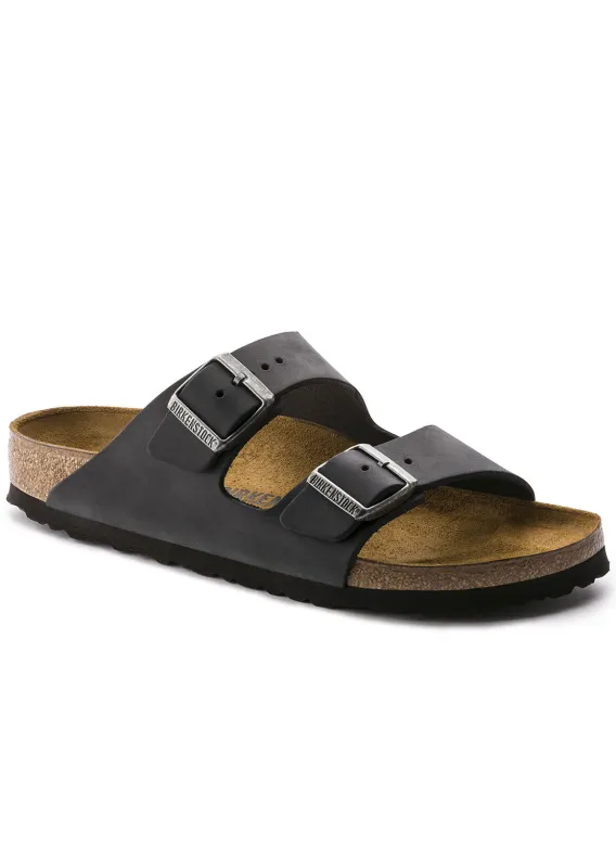 Birkenstock Arizona Oiled Leather Narrow Sandals sold by Prfo