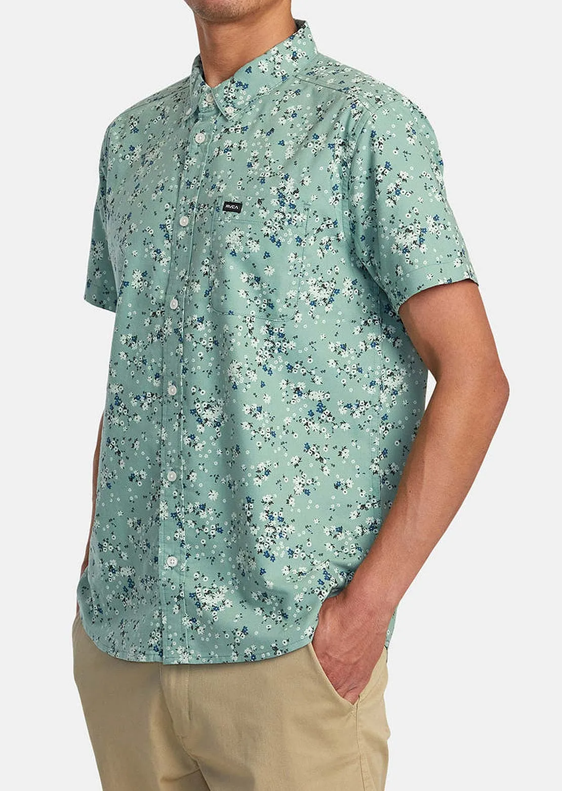 RVCA Men's Thatll Do Print Button Up Shirts sold by Prfo product image thumbnail 3