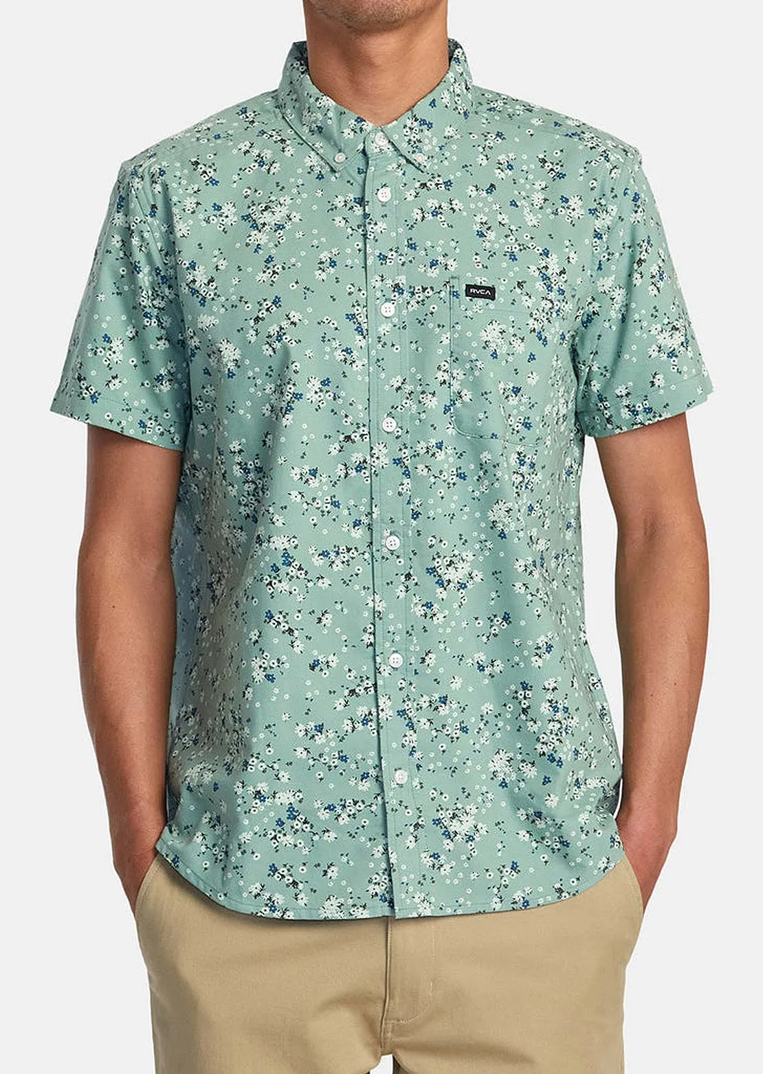 RVCA Men's Thatll Do Print Button Up Shirts sold by Prfo