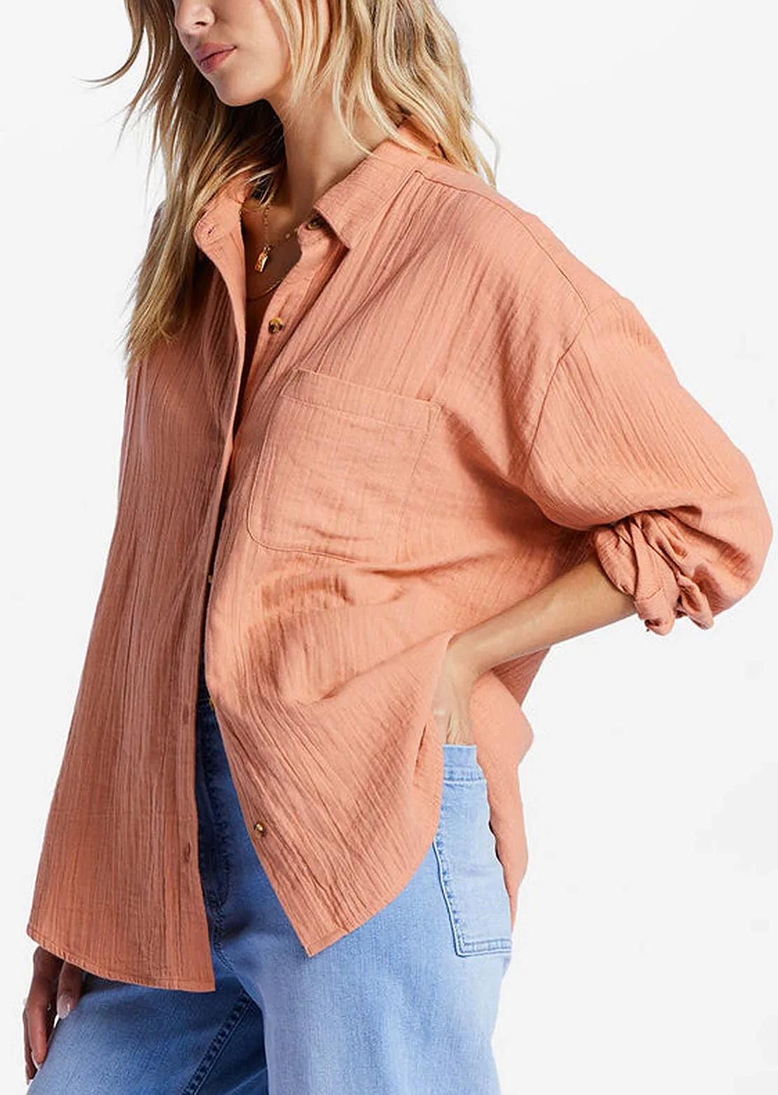 Billabong Women's Right On Button Up Shirts sold by Prfo product image thumbnail 2