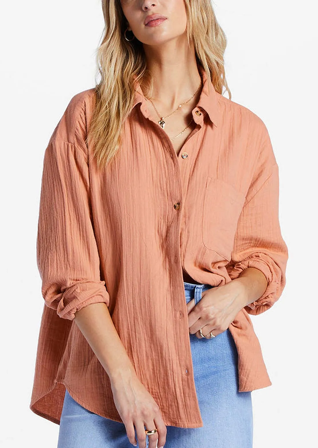 Billabong Women's Right On Button Up Shirts sold by Prfo