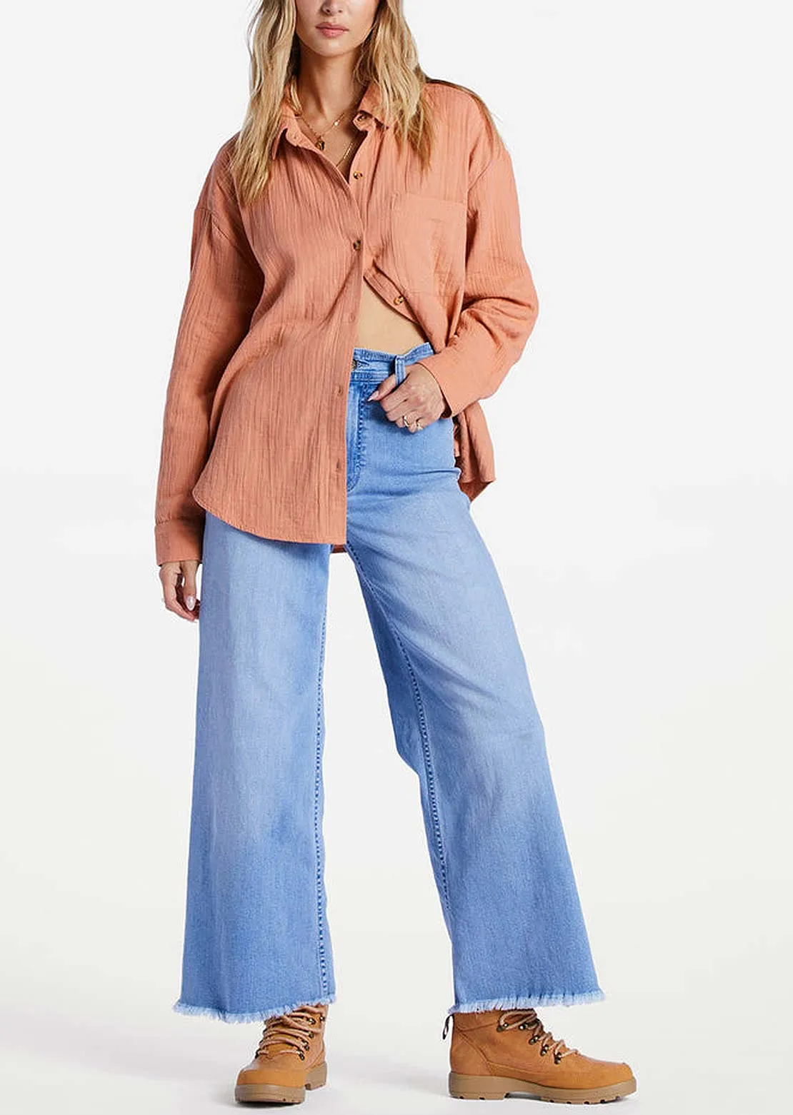 Billabong Women's Right On Button Up Shirts sold by Prfo product image thumbnail 4