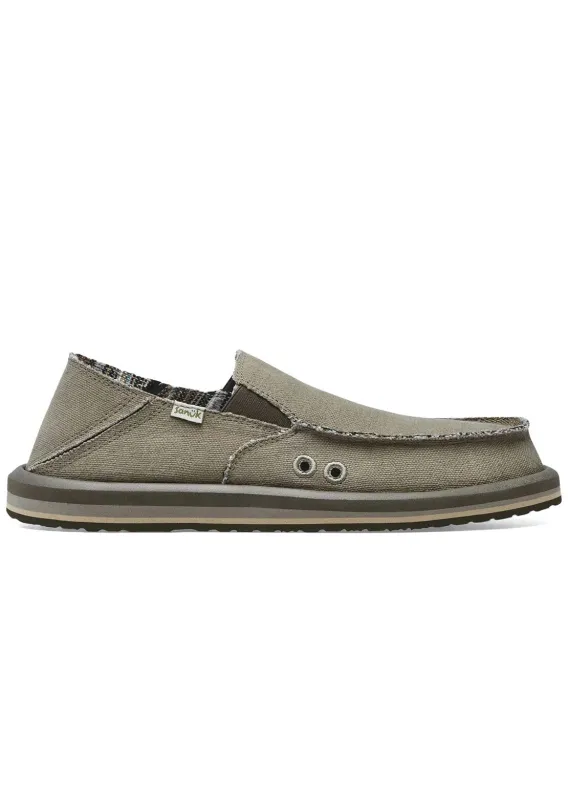Sanuk Men's Donny Hemp Shoes made by Sanuk