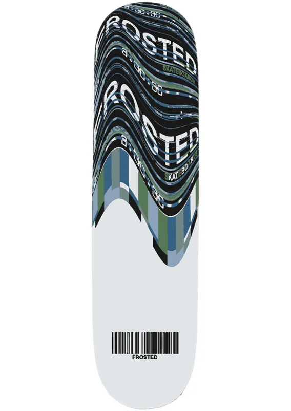 Frosted Unisex Wavy Glitch Skateboard Deck sold by Prfo