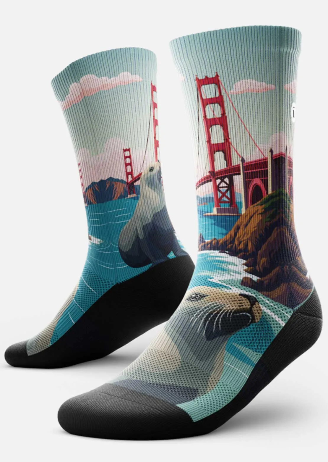 Outway Golden Seal Crew Socks sold by Prfo product image thumbnail 2