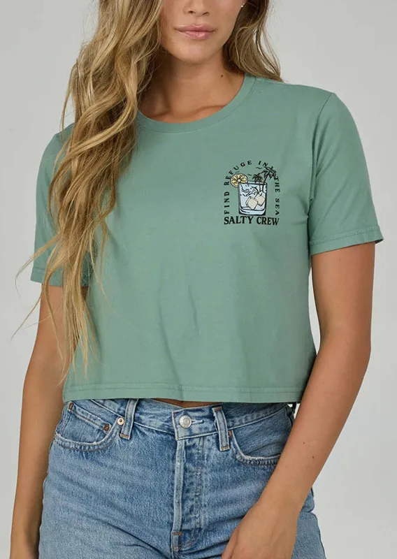 Salty Crew Women's Ocean Spray Crop T-Shirt sold by Prfo